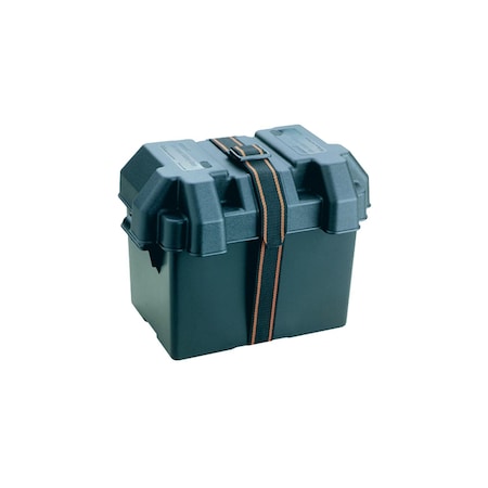 Attwood Standard Non-Vented Battery Box For Group 24/24M, Black 9069-1
